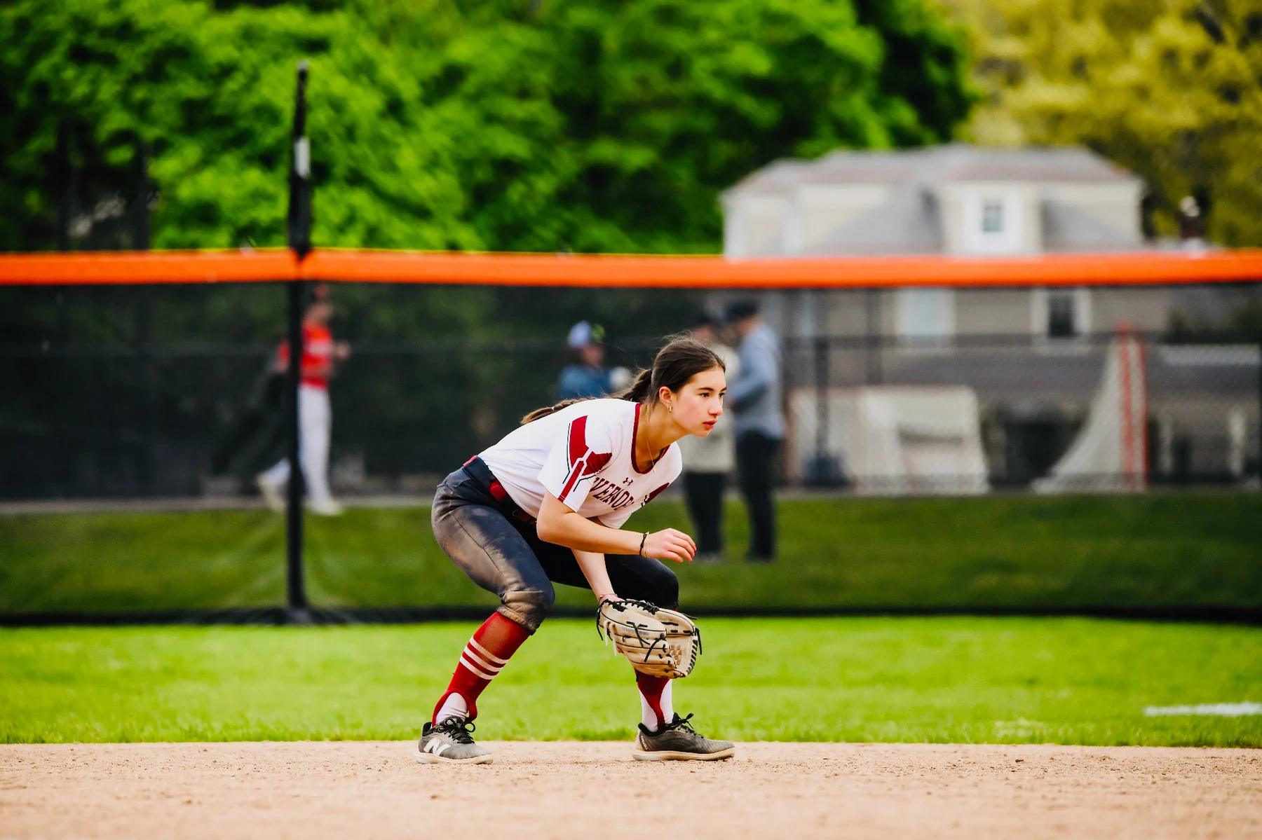 Ella Moskal fielding for The Governor's Academy